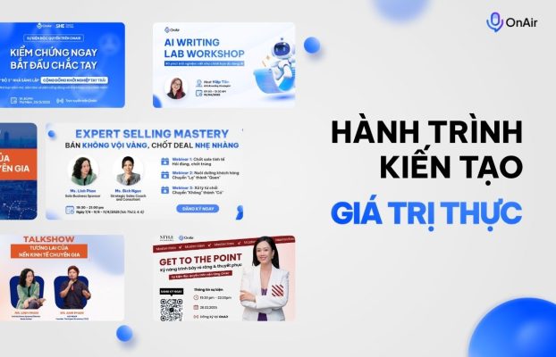 Điểm qua các event hot trên OnAir quý 1/2025: Nền tảng kết nối tri thức và chuyên gia